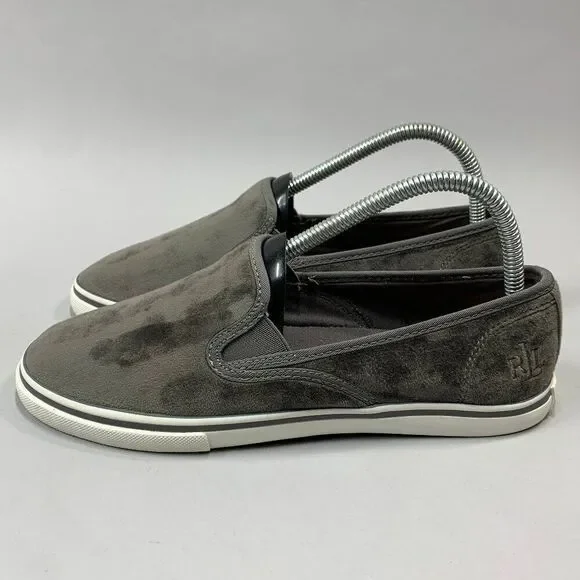 Lauren Ralph Lauren Women's Size 8 Janis Velvet Slip On Sneakers - Picture 5 of 13